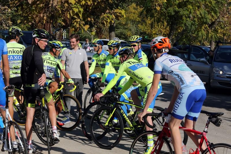 Ovo je po prvi put da jedna biciklistička world tour ekipa boravi u Hrvatskoj, a posjet je time važniji jer je riječ ekipi Tinkoff-Saxo, za koju voze neki od najboljih biciklista današnjice