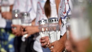 Vodice: Mimohodom vatrogasaca započelo obilježavanje 9. obljetnice kornatske tragedije. Photo: Hrvoje Jelavić/PIXSELL Vodice: Mimohodom vatrogasaca započelo obilježavanje 9. obljetnice kornatske tragedije. Photo: Hrvoje Jelavić/PIXSELL