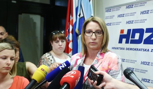 Ivana Maletic dala je izjavu za medije nakon odrzane sjednice Predsjednistva HDZ-a
