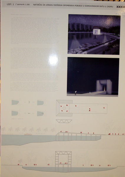 SC Visnjik: Izlozeni radovi natjecaja za Spomenik pobjede u Zadru SC Visnjik: Izlozeni radovi natjecaja za Spomenik pobjede u Zadru