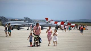 Dan otvorenih vrata Zračne baze Zemunik 5. kolovoza 2014., Foto: Filip Brala/PIXSELL