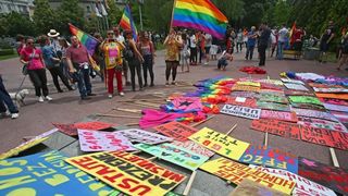 Održan je XV Zagreb Pride pod motom Još Hrvatska ni propala. Photo: PIXSELL Održan je XV Zagreb Pride pod motom Još Hrvatska ni propala. Photo: PIXSELL