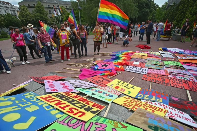 Održan je XV Zagreb Pride pod motom Još Hrvatska ni propala. Photo: PIXSELL Održan je XV Zagreb Pride pod motom Još Hrvatska ni propala. Photo: PIXSELL