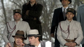 Beograd,071209.
Miroslav Ciro Blazevic na snimanju filma Montevideo bog te video, koji rezira Dragan Bjelogrlic. Radnja filma smjestena je u 1930. godinu i kvalifikacijsku utakmicu za odlazak na Svjetsko nogometno prvenstvo koje se odrazalo u Urugvaj.
Fot