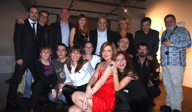 Ekipa Novog radija na bozicnom partiju u Arsenalu