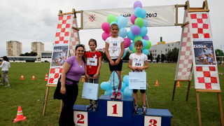 Zadar, 210513.
Erste Plava Liga danas se odrzava na stadionu Visnjik. Rijec je o jedinstvenom djecjem atletskom natjecanju upecatljivog slogana Brze, Vise, Jace, koje se odrzava pod visokim pokroviteljstvom Ministarstva znanosti obrazovanja i sporta. Orga Zadar, 210513.
Erste Plava Liga danas se odrzava na stadionu Visnjik. Rijec je o jedinstvenom djecjem atletskom natjecanju upecatljivog slogana Brze, Vise, Jace, koje se odrzava pod visokim pokroviteljstvom Ministarstva znanosti obrazovanja i sporta. Orga