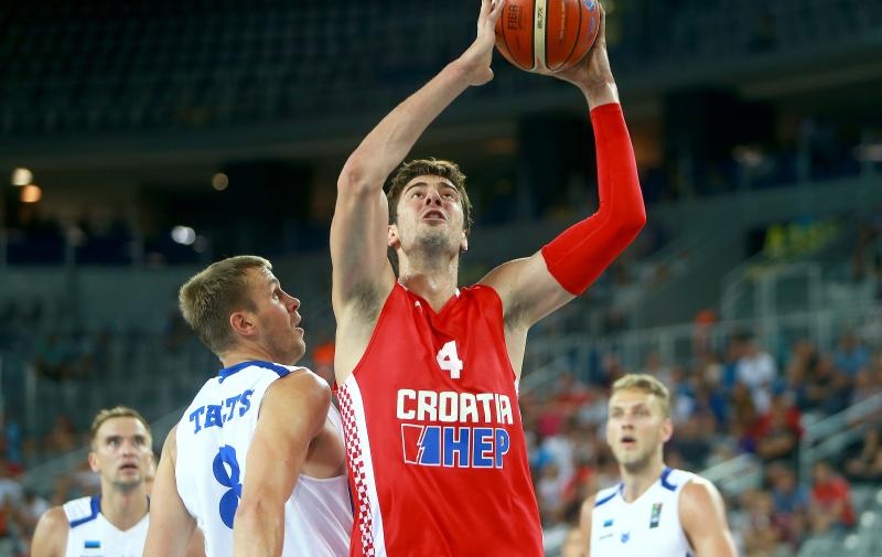 Arena Zagreb, Zagreb – Pripremni turnir za EuroBasket 2015., Hrvatska – Estonija. Photo: Igor Kralj i Marko Lukunic/PIXSELL Arena Zagreb, Zagreb – Pripremni turnir za EuroBasket 2015., Hrvatska – Estonija. Photo: Igor Kralj i Marko Lukunic/PIXSELL
