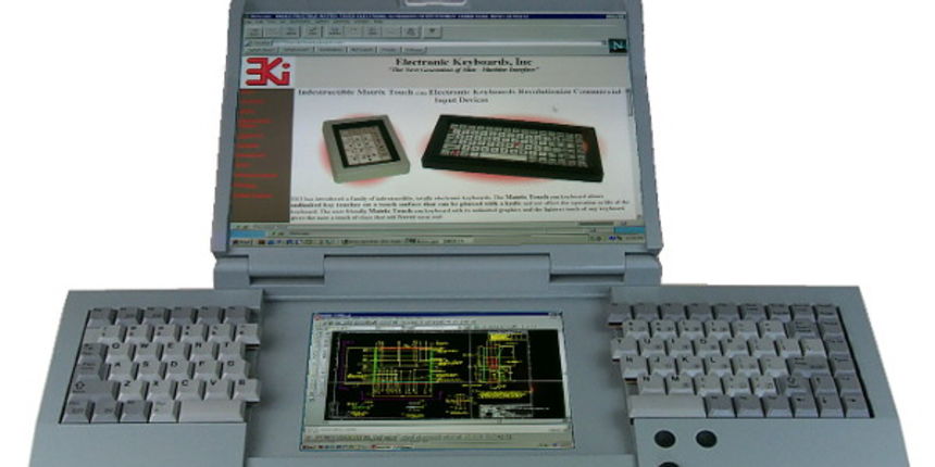 Laptop sa dva ekrana (foto: electronickeyboards.com) Laptop sa dva ekrana (foto: electronickeyboards.com)