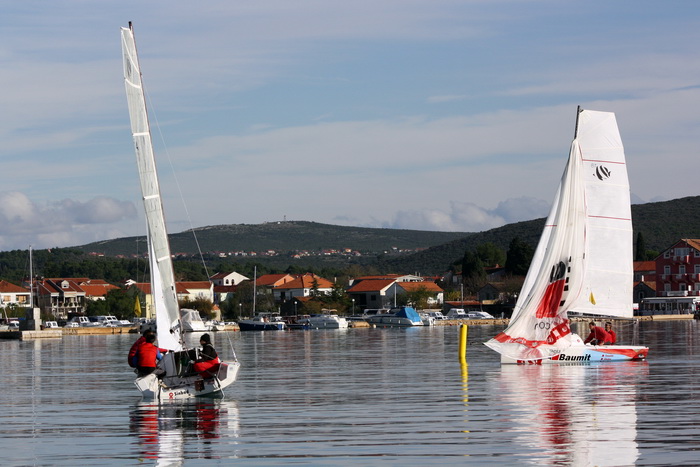 Sukosan: U uvali Zlatna luka odrzan je prvi dan dan Match Race regate, Foto: Mladen Malik