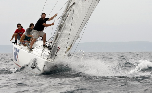 Split, 150909.
Danas je poceo ACI Match Race Cup koji se odrzava u Splitu od 15. – 19. 09 2009.
Na fotografiji: sluzbeni trening posada.
Foto: Duje Klaric / CROPIX