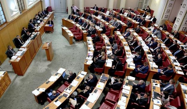 Prvim aktualnim prijedpodnevom za ovu Vladu pocela je 3. sjednica 8. saziva Sabora RH. Photo: Patrik Macek/PIXSELL