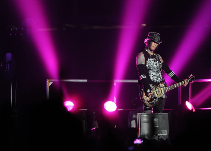 Split, 170712.
Koncert americke grupe Guns ‘n’ Roses koja je krajem 80-ih i pocetkom 90-ih bila jedna od vodecih grupa svijeta, danas je s malo manje popularnosti gostovala u splitskoj Spaladium Areni gdje se okupilo nekoliko tisuca obozavatelja. 
Na foto