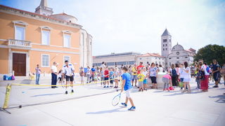 Davis Cup: Kids Day na zadarskom Forumu. Foto: Iva Perinčić