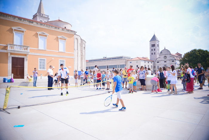 Davis Cup: Kids Day na zadarskom Forumu. Foto: Iva Perinčić