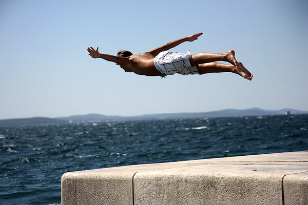 Zadar: Skokovi s rive, Foto: Sasa Cuka