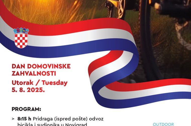 Biciklijada Novigrad – Posedarje povodom Dana domovinske zahvalnosti