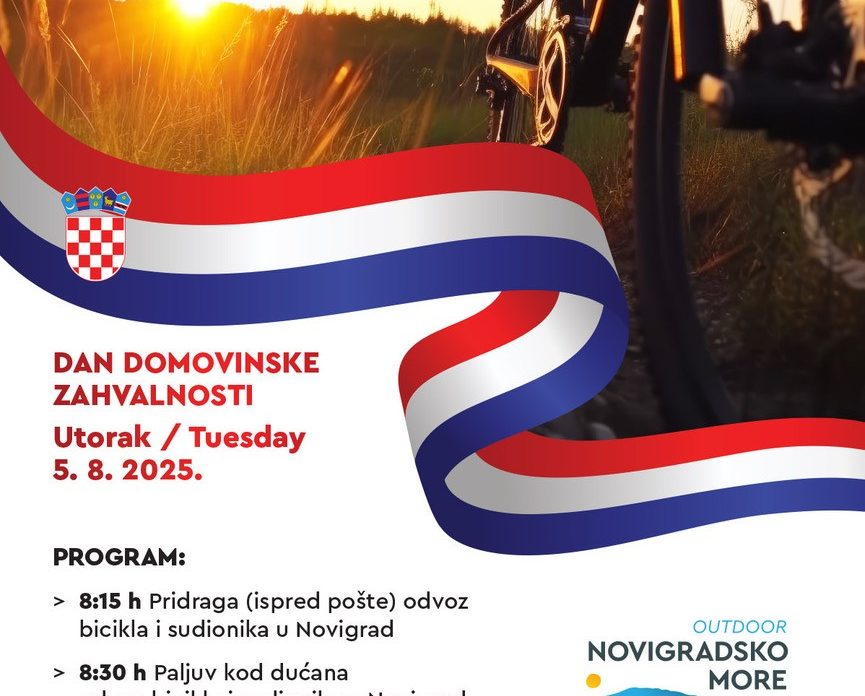 Biciklijada Novigrad – Posedarje povodom Dana domovinske zahvalnosti