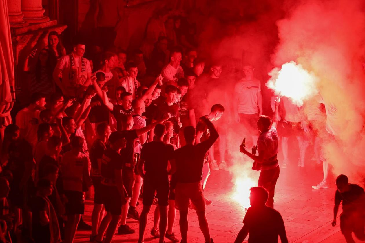 Zadar: Doček košarkaša Zadra nakon osvajanja naslova prvaka Hrvatske