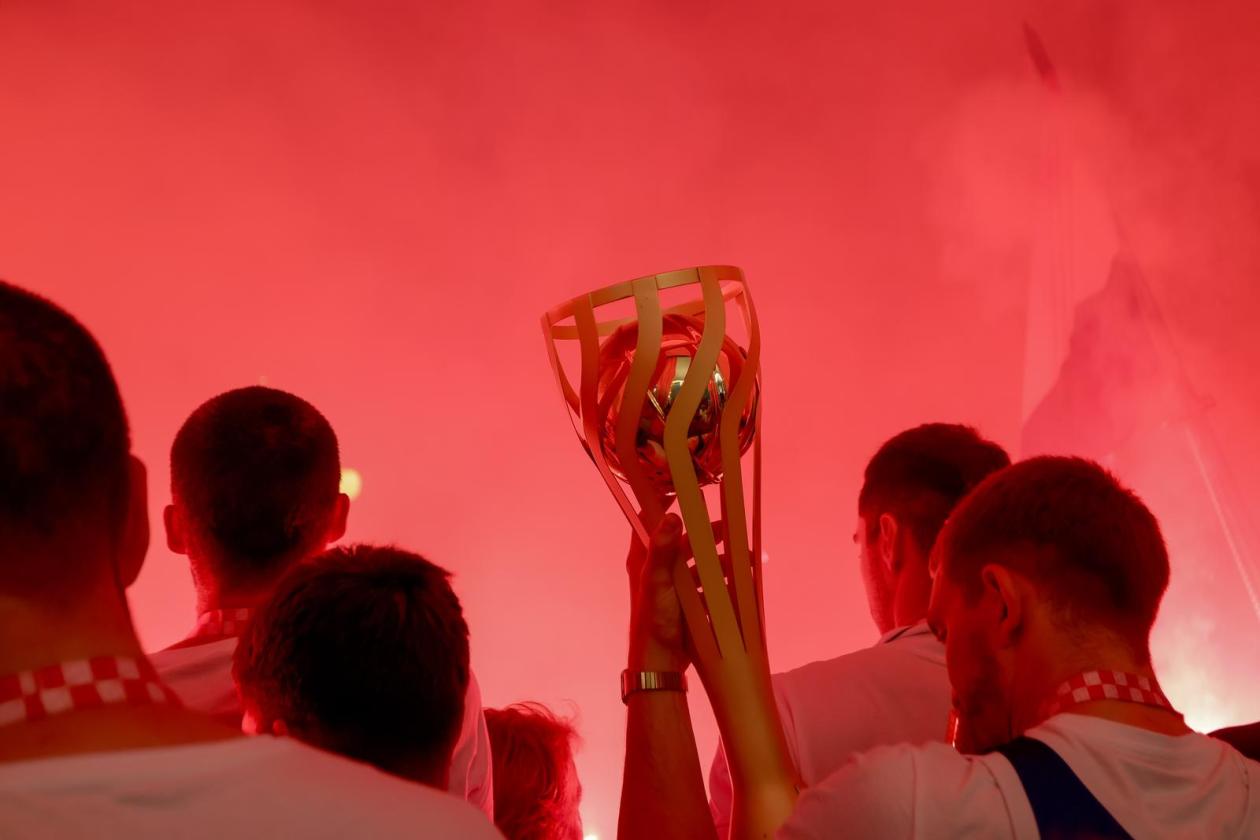 Zadar: Doček košarkaša Zadra nakon osvajanja naslova prvaka Hrvatske