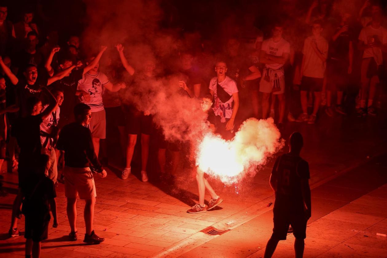 Zadar: Doček košarkaša Zadra nakon osvajanja naslova prvaka Hrvatske
