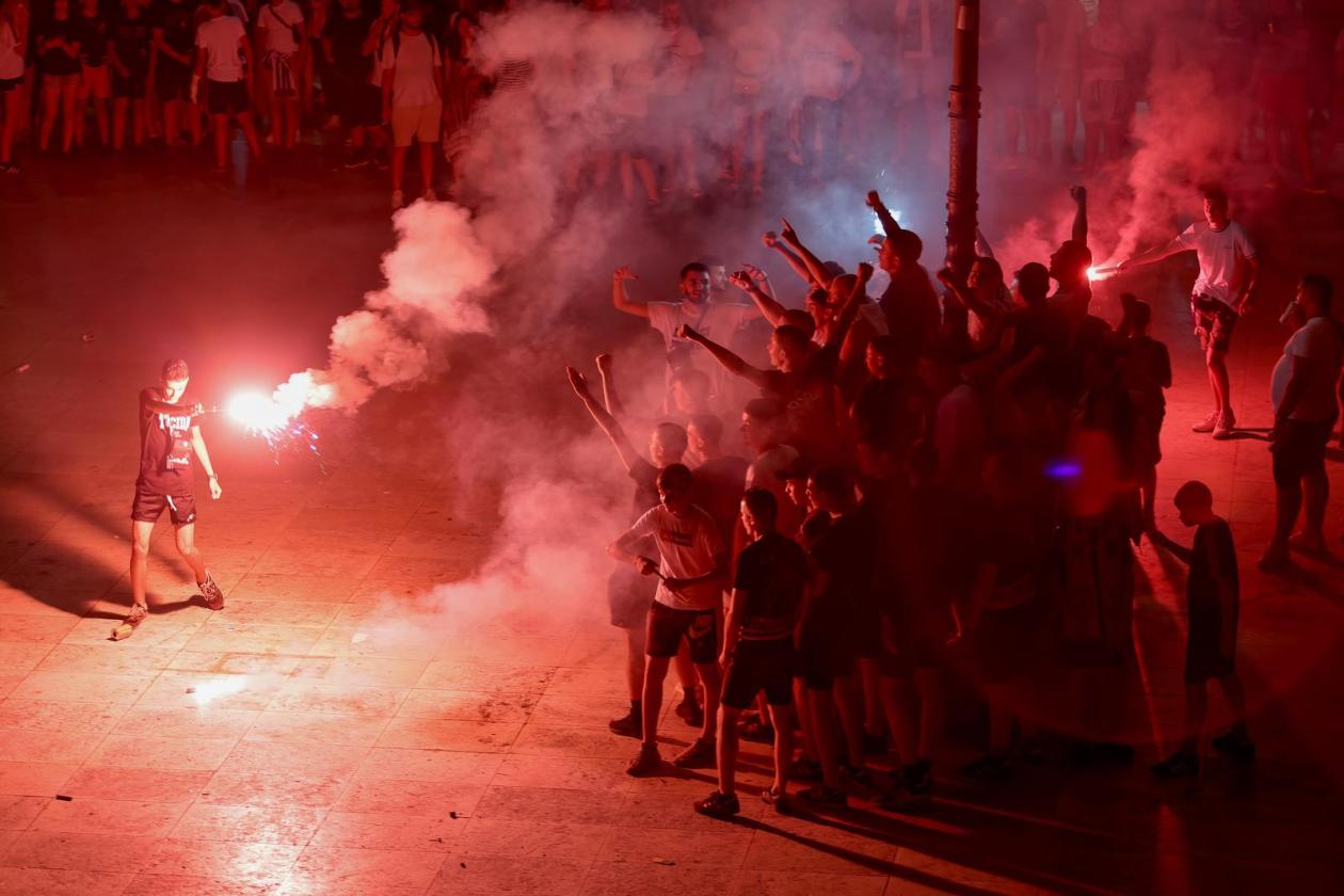 Zadar: Doček košarkaša Zadra nakon osvajanja naslova prvaka Hrvatske