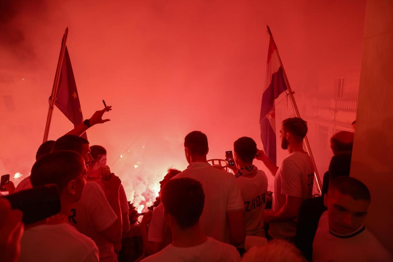 Zadar: Doček košarkaša Zadra nakon osvajanja naslova prvaka Hrvatske