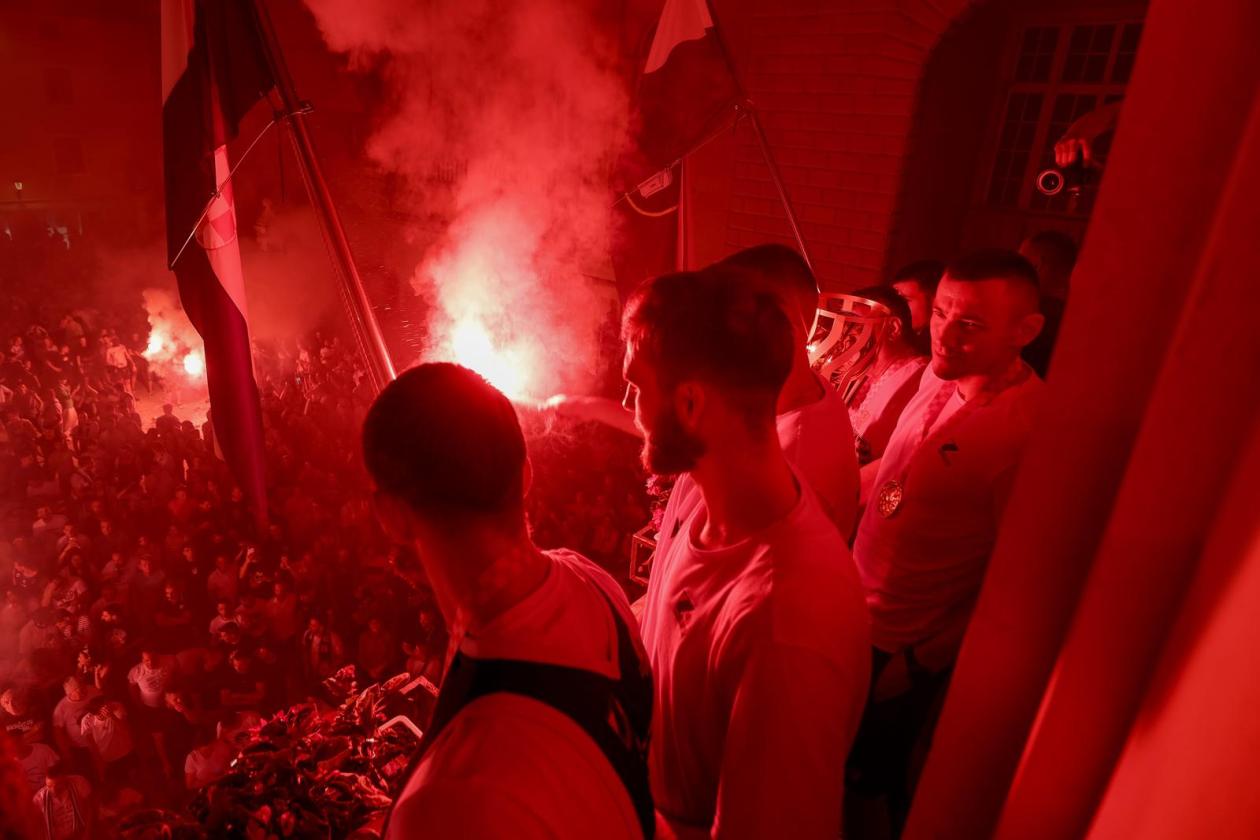 Zadar: Doček košarkaša Zadra nakon osvajanja naslova prvaka Hrvatske