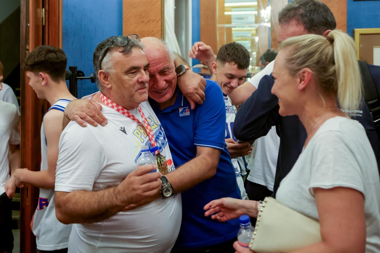 Zadar: Doček košarkaša Zadra nakon osvajanja naslova prvaka Hrvatske