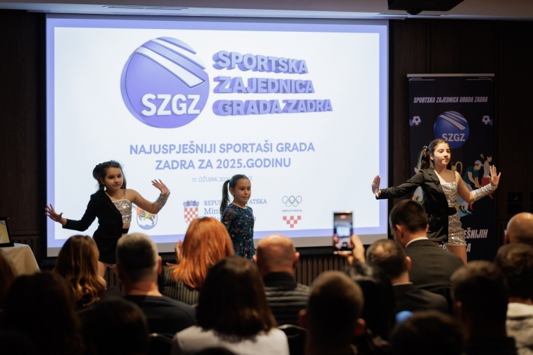 Sportska zajednica Grada Zadra nagradila najuspješnije sportaše u 2025. godini Sportska zajednica Grada Zadra nagradila najuspješnije sportaše u 2025. godini