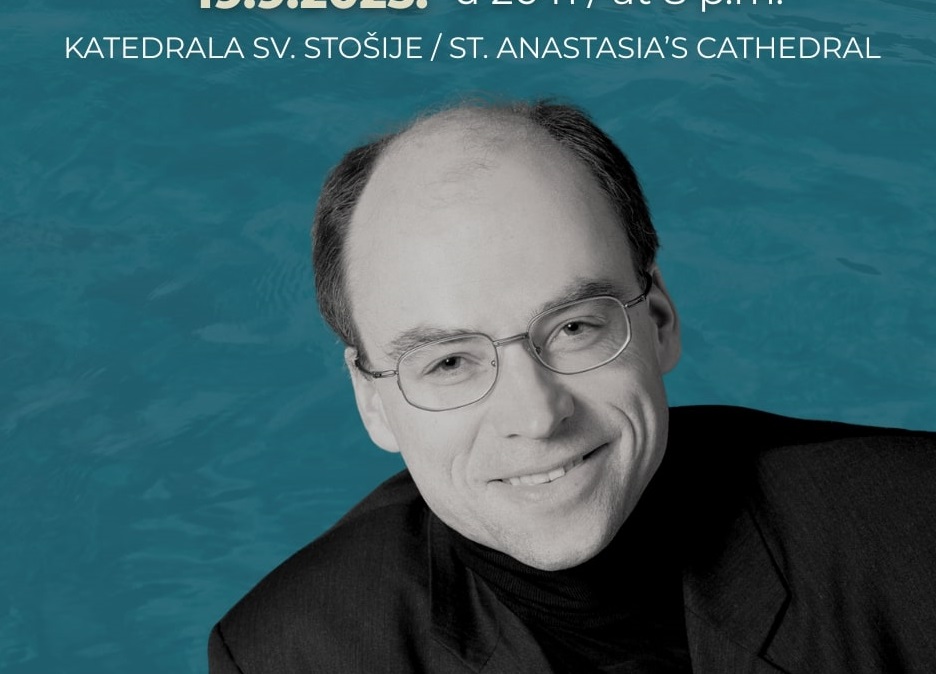 Renomirani orguljaš Johannes Skudlik u katedrali sv. Stošije
