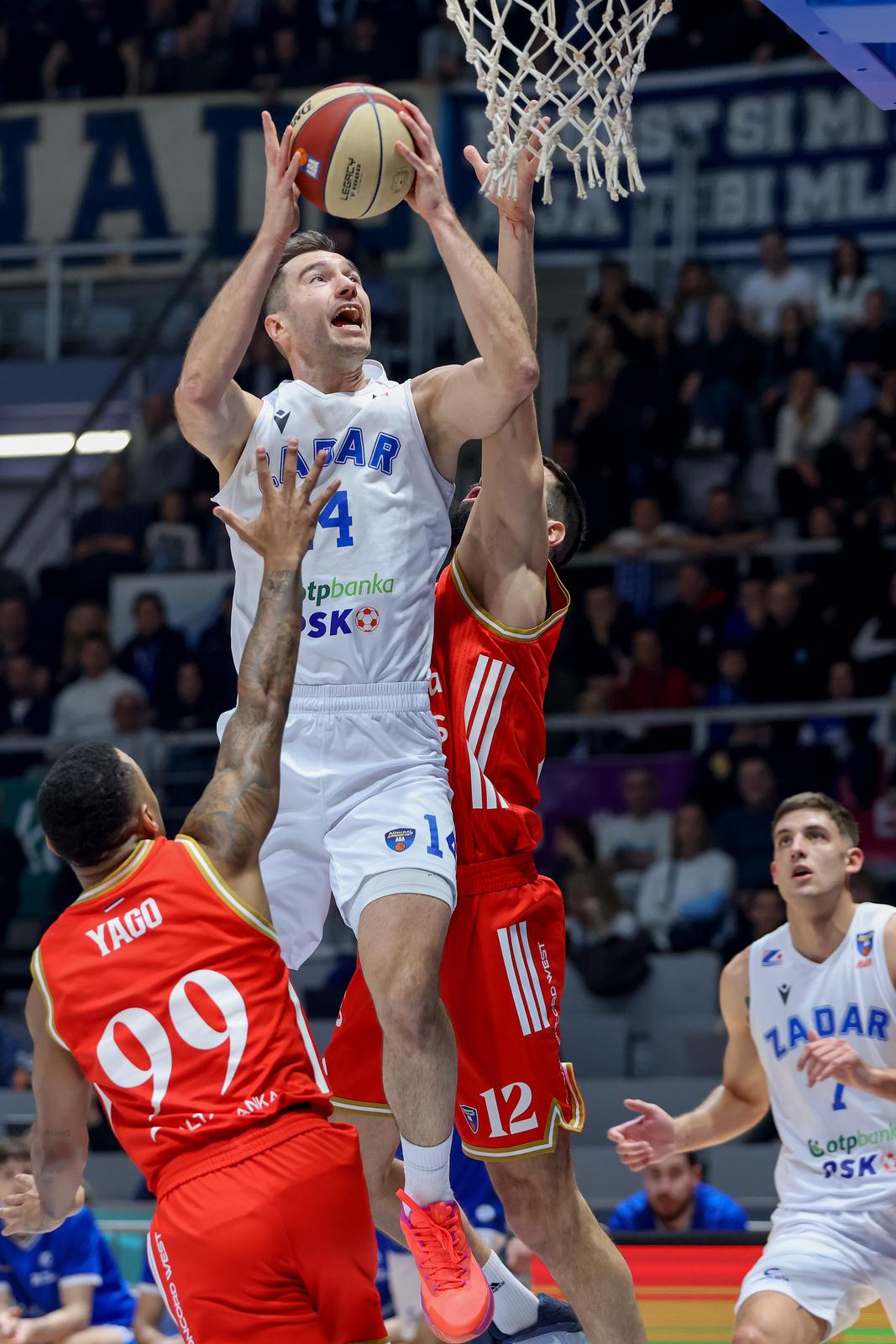 Zadar: Zadar i Crvena zvezda odigrali utakmicu 15. kola AdmiralBet ABA lige