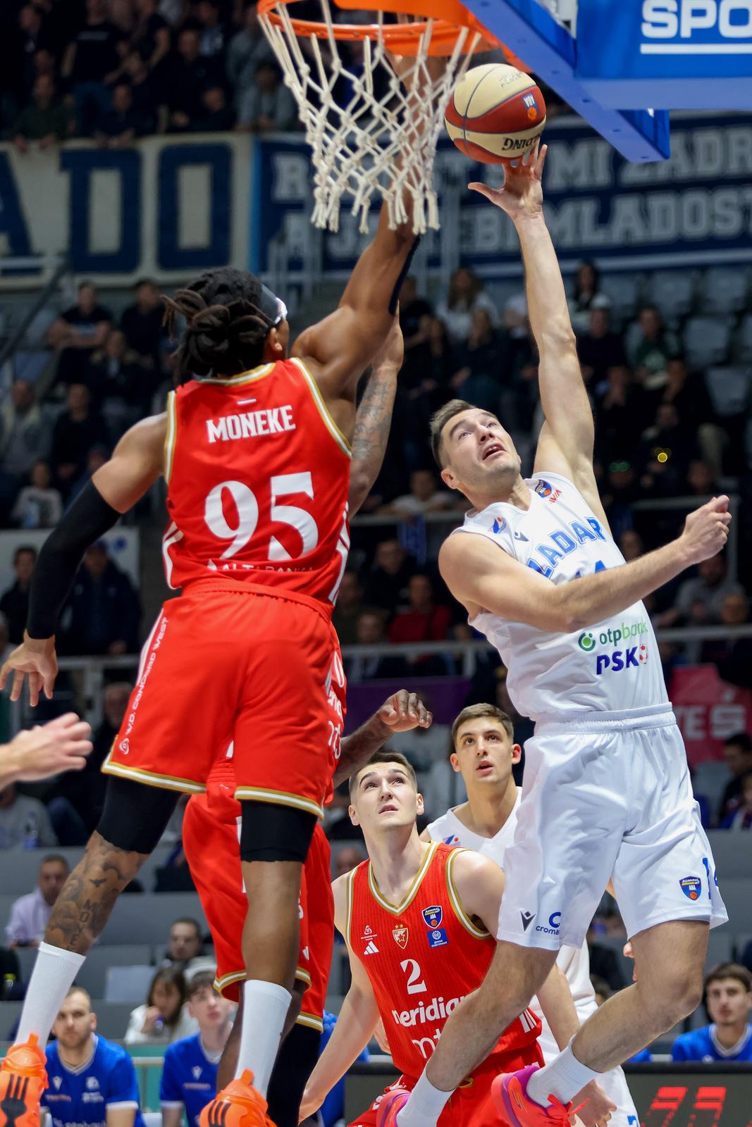 Zadar: Zadar i Crvena zvezda odigrali utakmicu 15. kola AdmiralBet ABA lige