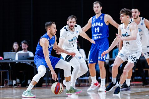 AdmiralBet ABA League 2025/2026 basketball match between Ilirija and Zadar in Tivoli Hall, Ljubljana