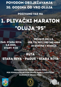 PLivački maraton Oluja 95, Pag