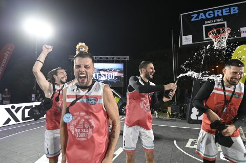 12.07.2025., Zagreb – 3X3 PRO Turnir u kosarci na Tomislavovom trgu.