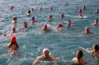 Zadar: Novogodišnje kupanje na Morskim orguljama
