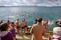 Zadar: Novogodišnje kupanje na Morskim orguljama