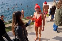 Zadar: Novogodišnje kupanje na Morskim orguljama