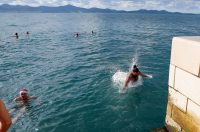 Zadar: Novogodišnje kupanje na Morskim orguljama