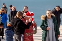 Zadar: Novogodišnje kupanje na Morskim orguljama