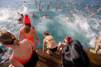 Zadar: Novogodišnje kupanje na Morskim orguljama