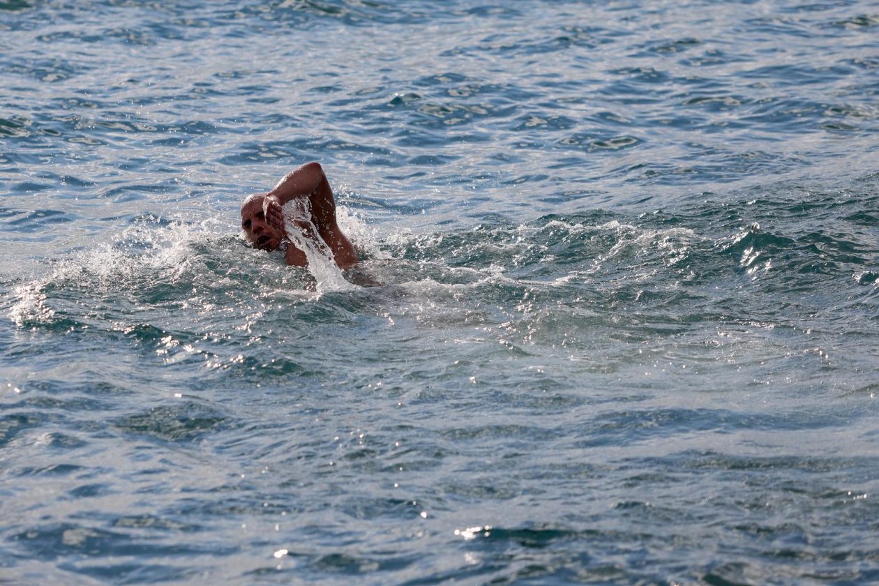 Zadar: Novogodišnje kupanje na Morskim orguljama