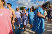 Zadar: Novogodišnje kupanje na Morskim orguljama