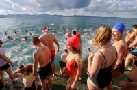 Zadar: Novogodišnje kupanje na Morskim orguljama