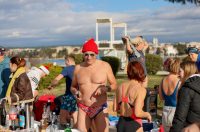 Zadar: Novogodišnje kupanje na Morskim orguljama