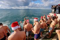 Zadar: Novogodišnje kupanje na Morskim orguljama