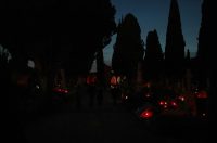 Zadar: Večernji pogled na Gradsko groblje na blagdan Svih svetih