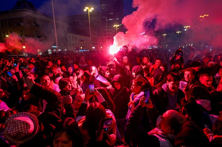 Zagreb: Svečani doček rukometnih reprezentativaca nakon osvojene bronce na Europskom prvenstvu Zagreb: Svečani doček rukometnih reprezentativaca nakon osvojene bronce na Europskom prvenstvu
