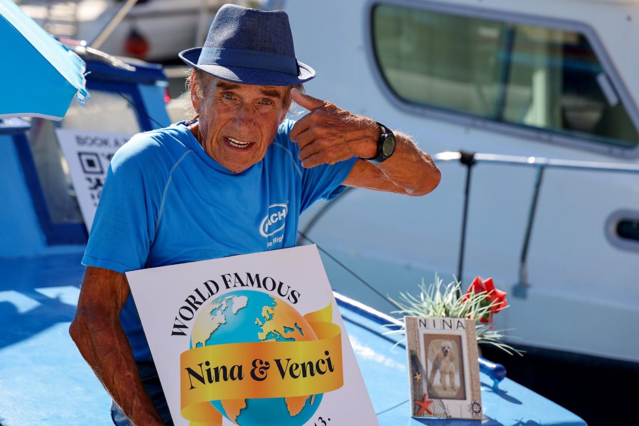 Venci Jurin i njegova pudlica Nina