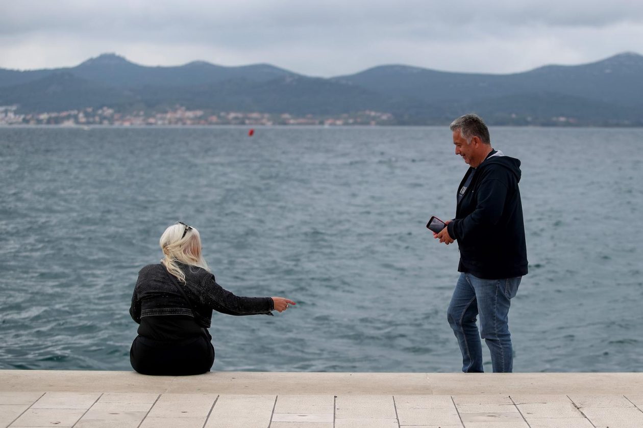 Oblačna nedjelja u gradu Zadru